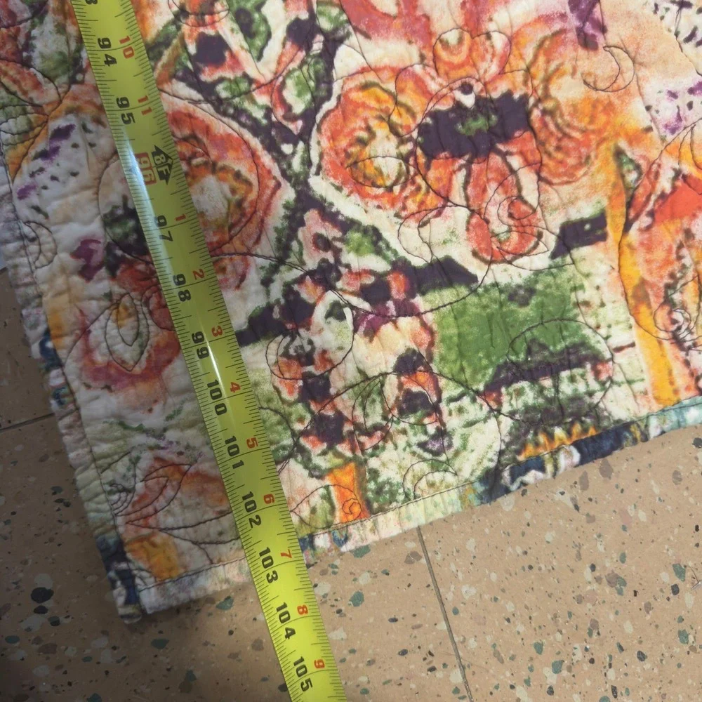 Poetic Wanderlust Tracy Porter Patchwork Quilt Purple Floral King 105x91